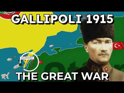 The Gallipoli Campaign 1915, mapped - World War One DOCUMENTARY