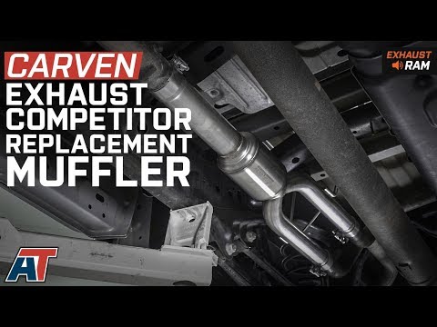2009-2018 Ram 1500 Carven Competitor Direct Replacement Muffler 5.7L Exhaust Sound Clip & Install