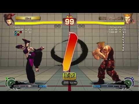 Yaassi i (Juri) vs mengxiang111 (Guile) AE 2012 Ranked Match on PC