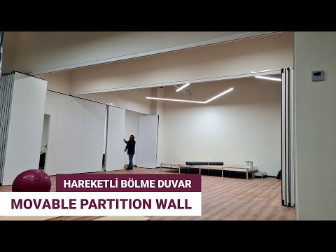 Movable partition wall video