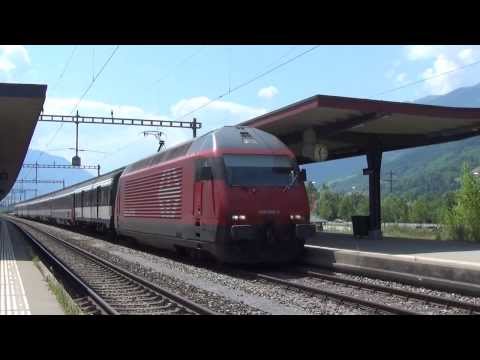 Partenza da Landquart del'IR per Basel SBB con Re 460