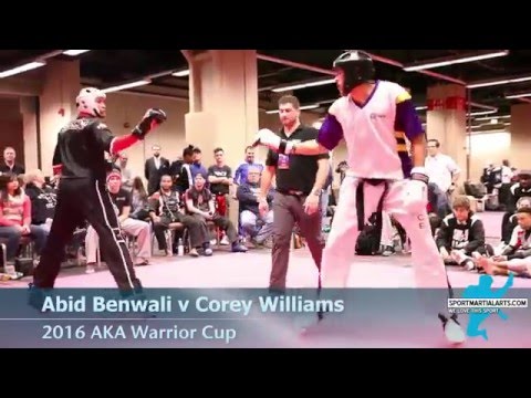 Abid Benwali v Corey Williams - Mens Sparring - 2016 AKA Warrior Cup