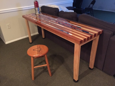 Hockey Stick Table