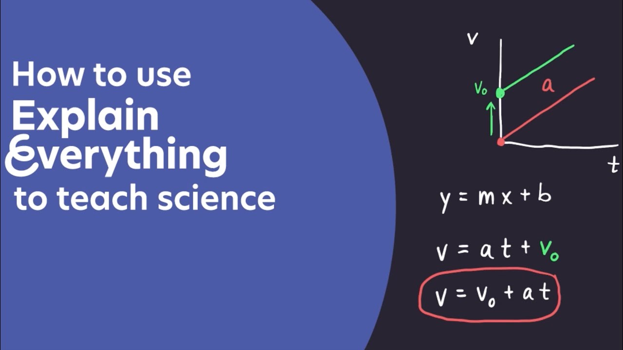 How to use Explain Everything to teach science - slides, recording and sharing
