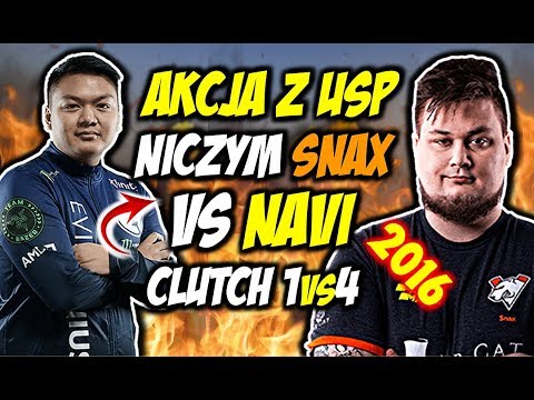 AKCJA Z USP NICZYM SNAX VS NAVI!!! FLUSHA VAC SHOT, PACT VS LDLC W KWALI DO DH - CSGO BEST MOMENTS