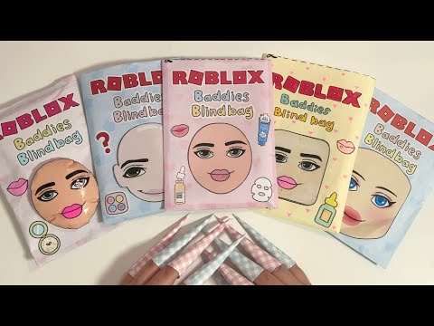 [☁️Tutorial☁️] Roblox Skincare Baddies Blind bag Compilation ASMR Satisfying✨ Paper diy💗 로블록스 블라인드백