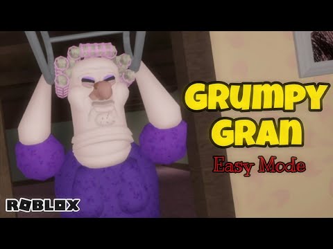 ROBLOX Grumpy Gran Obby Escape in EASY MODE (Noob Friendly)