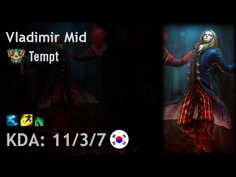 Vladimir Mid vs Malzahar - Tempt - KR Challenger Patch 6.19
