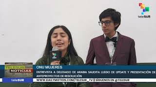 Entrevista a Arabia Saudita tras la presentación de update y Anteproyectos de Resolución