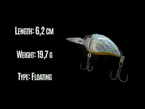MIKADO - Wobler Crazy Crank Plávajúce 6,2 cm 19,7 g Fire Tiger