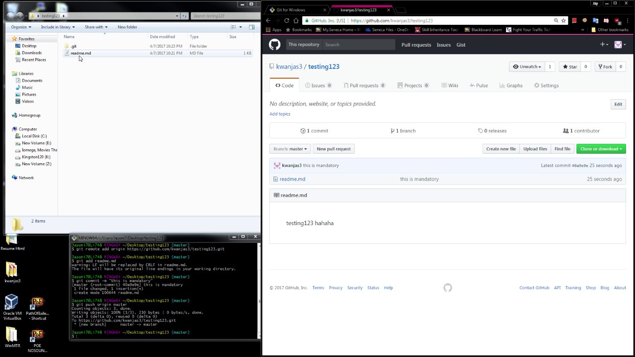 Github Tutorial - Using Github as a student to manage your projects