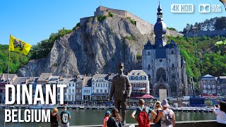 Dinant Town and Citadel In The Sacred Valley Of The Ardennes -  🇧🇪 Belgium [4K HDR] Walking Tour