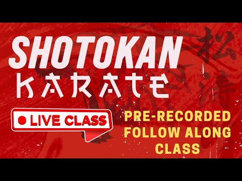 GMAU Shotokan Karate LIVE |  Pre-Recorded Follow Along Class thumbnail