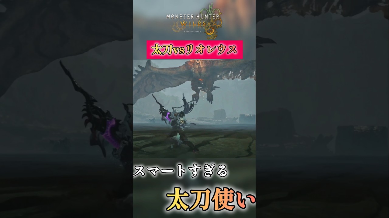 戦いがスマートすぎる太刀使い。【モンハンワイルズ】#mhwilds #モンハン #shorts
