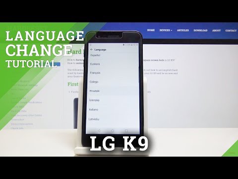 How to Change Language in LG K9 - Language Settings