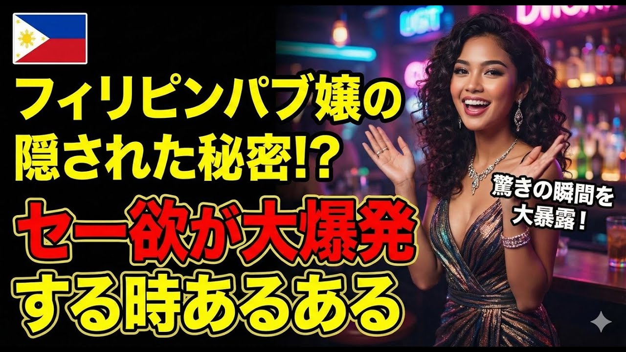フィリピンパブ嬢のセー欲が爆発してる時あるある YouTubeサムネイル