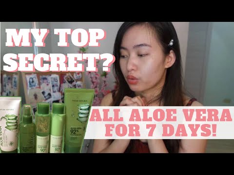 SECRET TO GLOWING SKIN?! | All Aloe Vera Products...