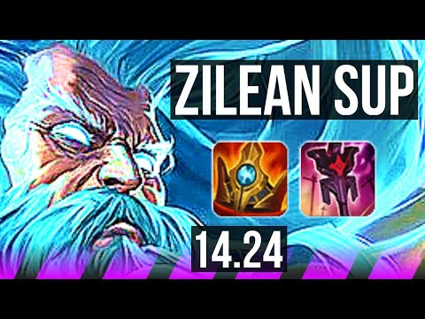 ZILEAN & Ashe vs BARD & Jhin (SUP) | KR Master | 14.24
