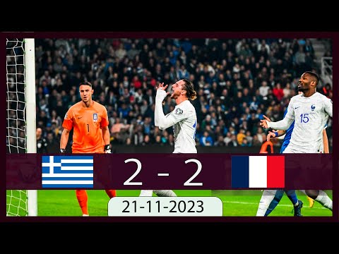 Greece vs France 2-2 | 🔥 2024 Euro Qualifiers - 21.11.2023 | Highlights and All Goals 2023