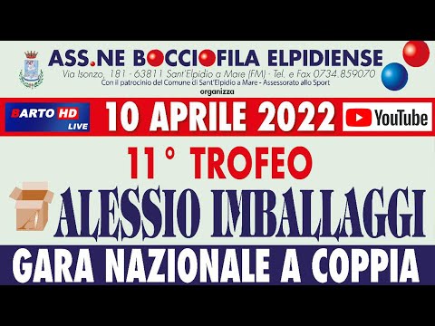 11° Trofeo Alessio Imballaggi - Gara Nazionale a Coppia