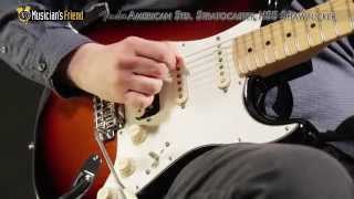 Video thumbnail for Fender American Standard Stratocaster HSS Shawbucker Electric Guitar by Musician's Friend