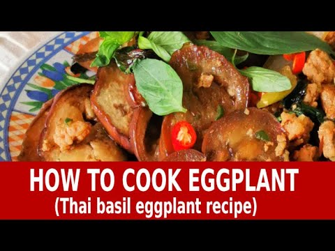 How to cook eggplant - an easy Thai basil eggplant...