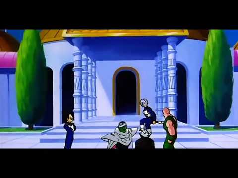 Goku e Gohan sai da sala do templo