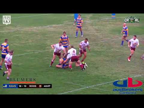 2018 1st Grade R2: Woden Valley Rams 38 d Queanbeyan Kangaroos 16