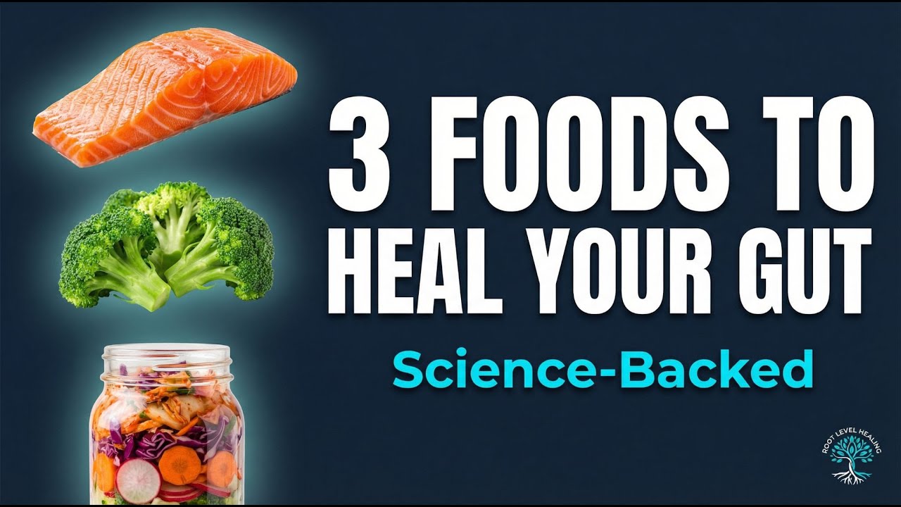 3 Powerful Foods to Heal Your Gut (Science-Backed) Video