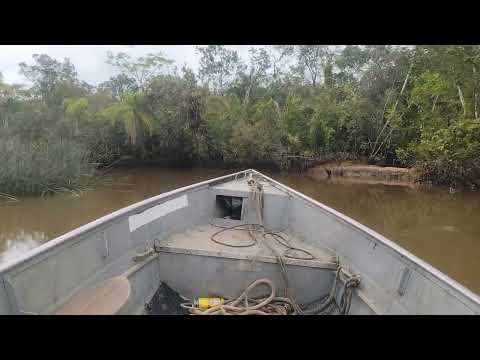 Final de pescaria de Guirí , voltando pra casa , Itaqui Guaraqueçaba Pr. 