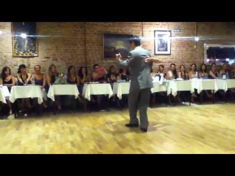  Koji Hirai  and  Maria Alejandra Riva  are  dancing  to  the  milonga  "  el Potro  "  by  Juan D'Arienzo