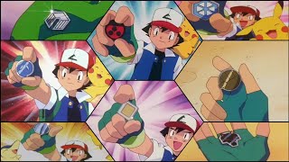 Ash's all Johto Gym Badges 🤩🥳💯 #pokemon #johtoregion