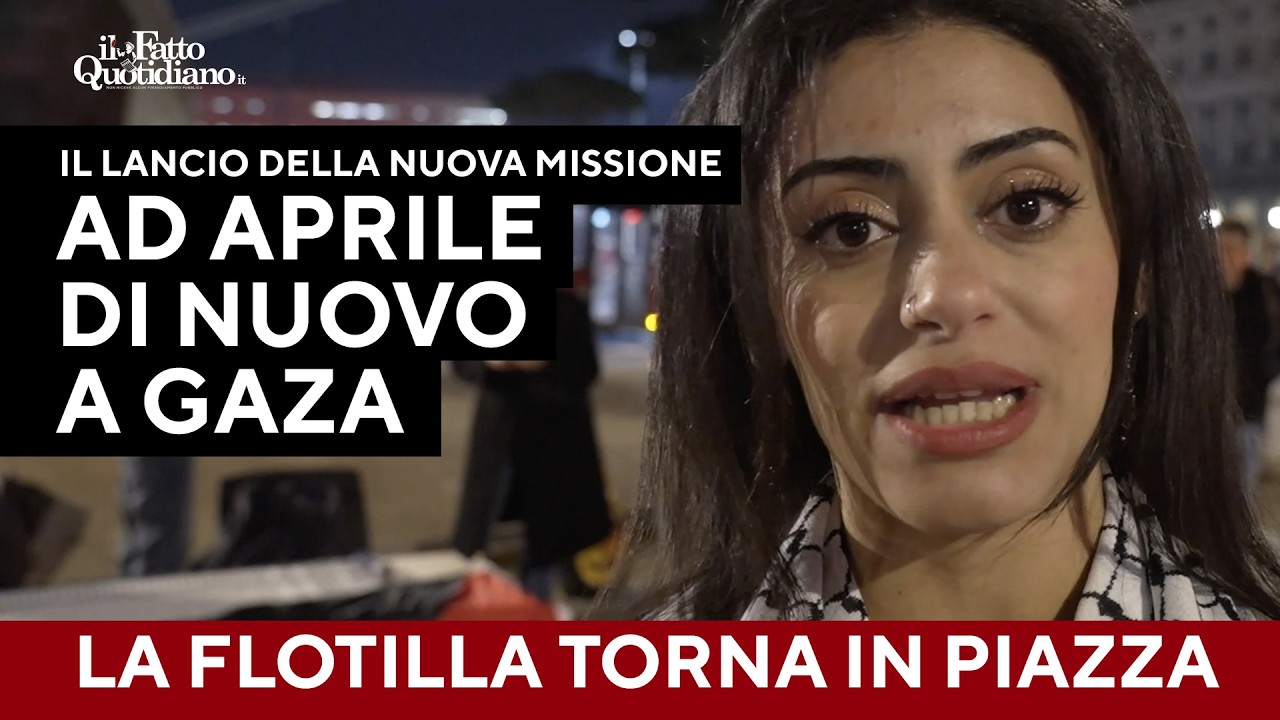 La Global Sumud Flotilla lancia la nuova missione. In piazza anche Thiago Avila e Greta Thunberg