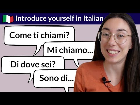 Learn Italian for beginners: introduce yourself in Italian (multiple subtitles)