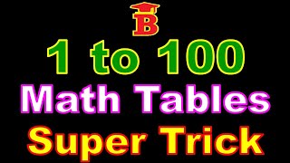 1 to 100 all Tables Super Trick