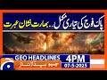 Pak Army Ready For Major Attack Shock For India Headlines Geo News 4PM 7 May 2025