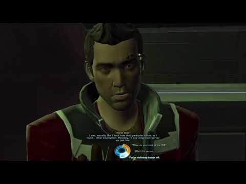 Theron takes a jab at the Smuggler SWTOR Shadows of Revan