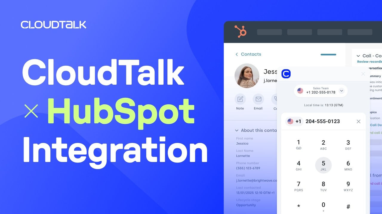 CloudTalk & HubSpot Integration: Sync Data & Auto-Dial