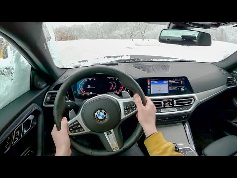 2022 BMW M240i xDrive - POV Snow Drive (Binaural Audio)