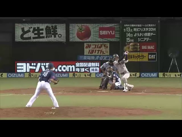 【5回表】バファローズ伊藤が初球を仕留めて勝ち越しタイムリー!! 武田の好走塁も光った!! 2014/8/29 L-Bs