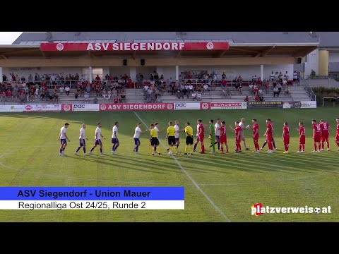 Highlights ASV Siegendorf - Union Mauer, Ostliga 24/25