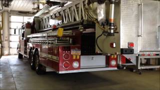 preview picture of video 'CARMICHAELS & CUMBERLAND TWP., CO. 65, VOL. FIRE CO., WALK AROUND TOWER LADDER 65, IN CARMICHAELS.'