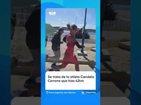 Atleta argentina ganó una maratón en las islas Malvinas