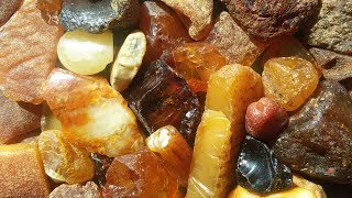 Ловля янтаря в балтийском море ночью