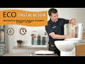 Video: Descarga universal con pulsador Negro Mate; sistema Start & Stop; Prhie Eco 70114 para base Roca D2D