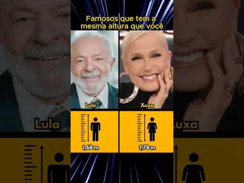 Famosos que tem a mesma altura que você  #famosos #altura