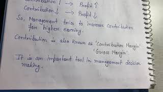 Contribution || Terms related to Marginal Costing ||  Gross Margin