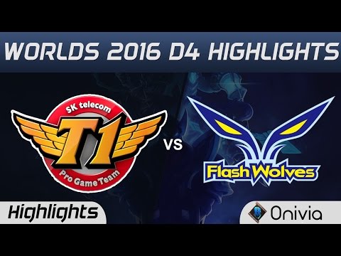 SKT vs FW Highlights Worlds 2016 D4 SK Telecom T1 vs Flash Wolves