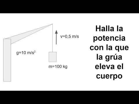 ¿SABES HALLAR LA POTENCIA DE UNA GRÚA QUE SUBE UN CUERPO? Física Básica