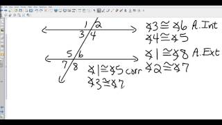 Geometry 3 2 Angles and Parallel Lines